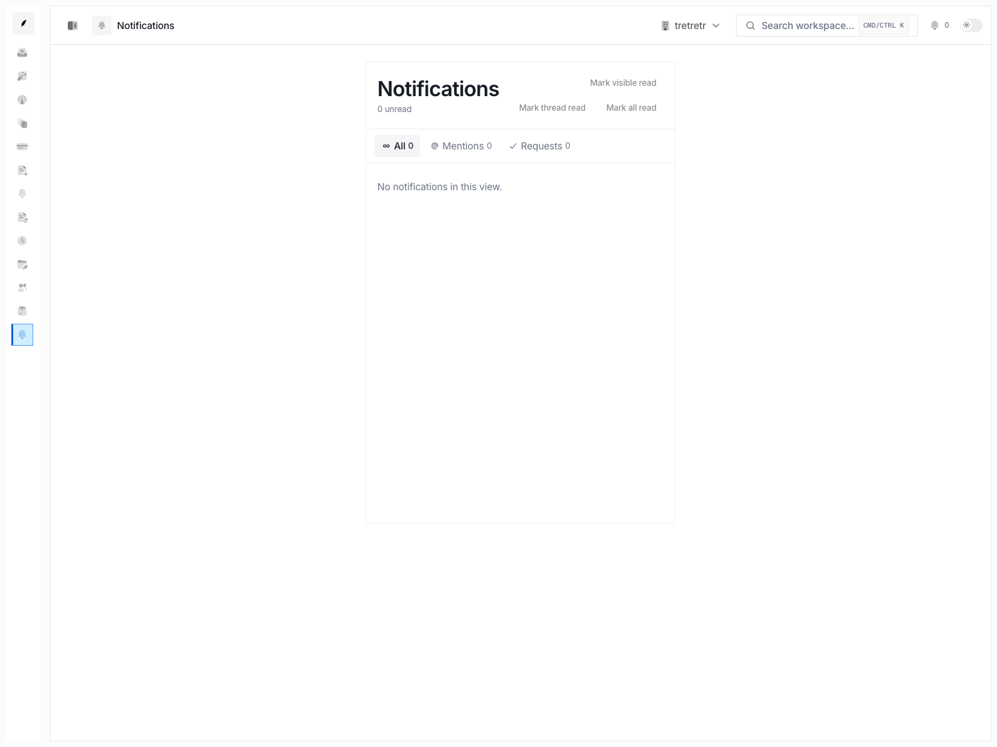 Notifications feed showing the alert stream that channel preferences support.